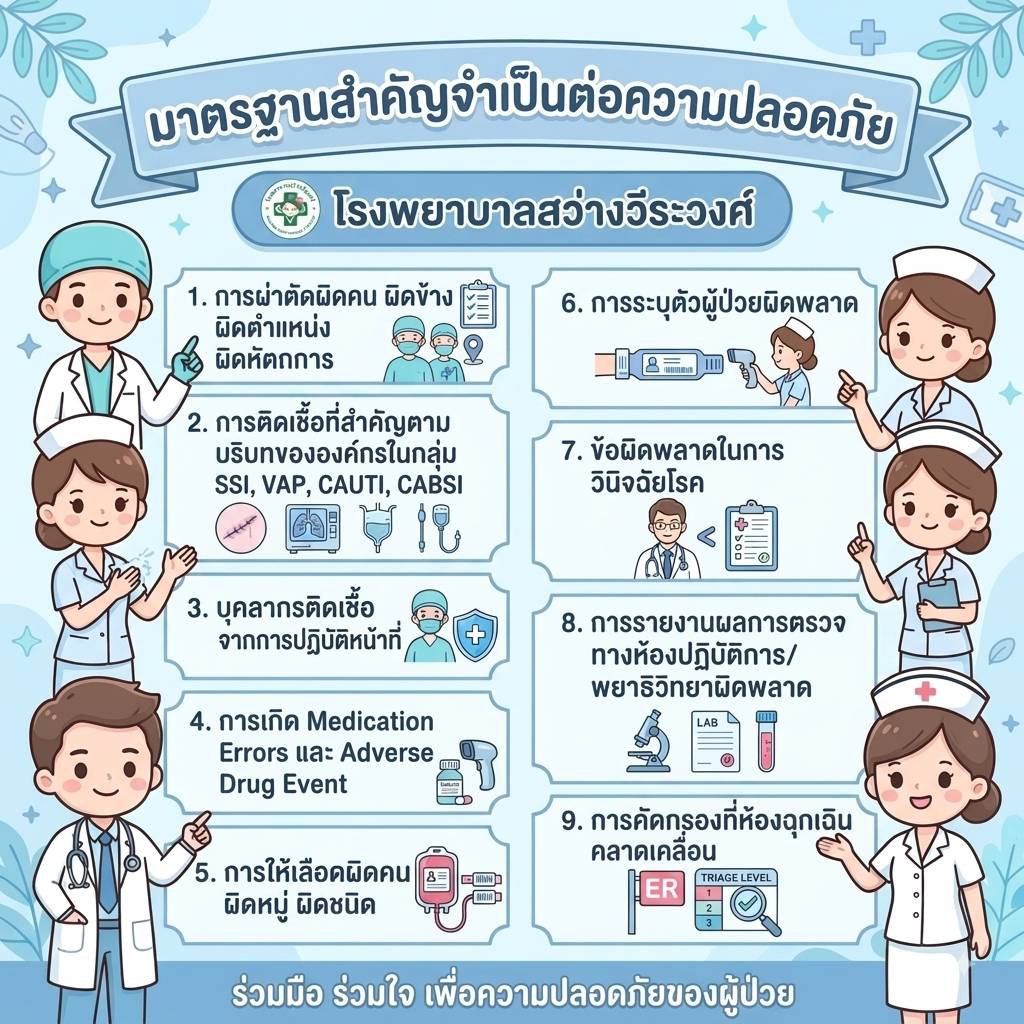 มาตรฐานสำคัญจำเป็นต่อความปลอดภัย by กลุ่มการพยาบาล